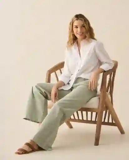 Pantalón Verde Hibernal Claro Talla 12 633G011 Esprit