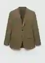 Blazer Amalfi Khaki Talla 50 Hombre Mango