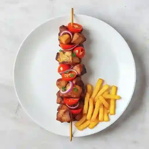 Brocheta de Pollo O Carne