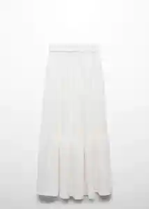 Falda Camp Off White Talla 19 Niñas Mango