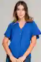 Blusa Anatta Color Azul Klain Talla S Ragged