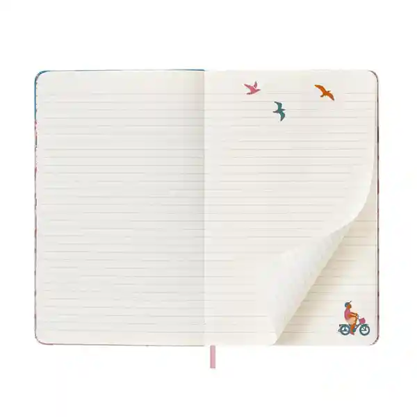 Moleskine Cuaderno Rayas Sakura Bicycle Grande