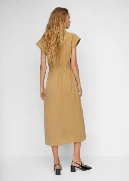 Vestido Ponsa-W Camel Talla S Mujer Mango