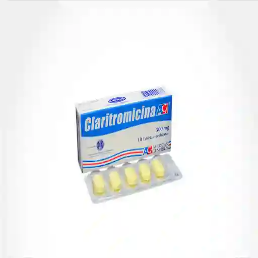 Claritromicina 500 Mg X 10 Tabletas (ag)