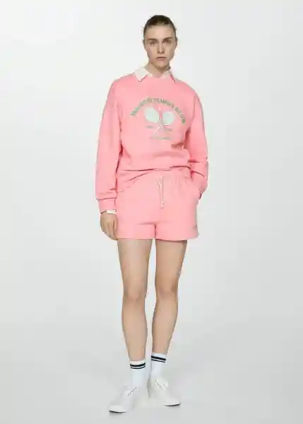 Sudadera Steffi Rosa Talla L Mujer Mango