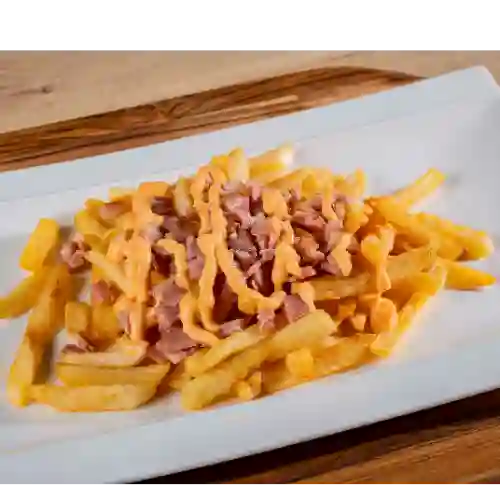 Papas con Cheddar y Bacon