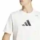 Adidas Camiseta Tr Cat G T Para Hombre Blanco Talla XL