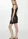 Vestido Oasis Negro Talla XL Mujer Mango