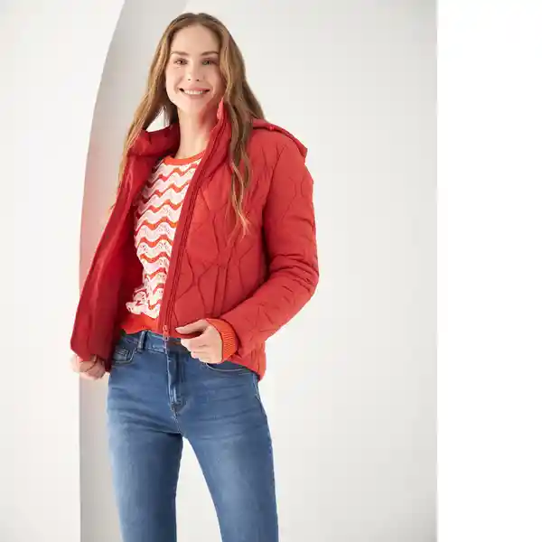 Chaqueta Rosa Coral Medio Talla L 622F202 Esprit