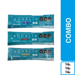 Combo Aqualiv Uva+Aqualiv Frutos Rojos+Aqualiv Naranja Mandarina