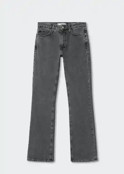 Jeans Philippa Tejano Gris Oscuro Talla 42 Mujer Mango