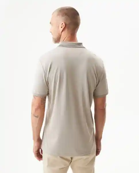 Camiseta Polo # With Collar Beige Arena Claro Talla S Chevignon