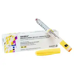 Soliqua Solución Inyectable Pluma (100 U/ mL/ 33 Ug mL)