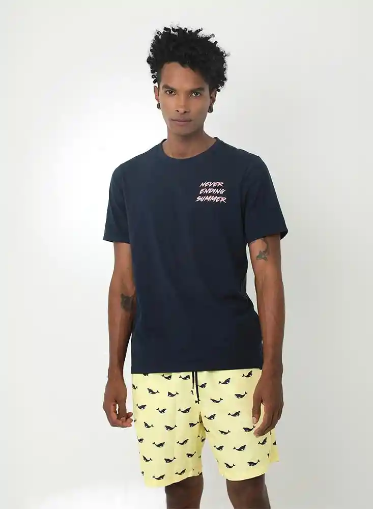 Camisetamc Mc M-azul Oscu