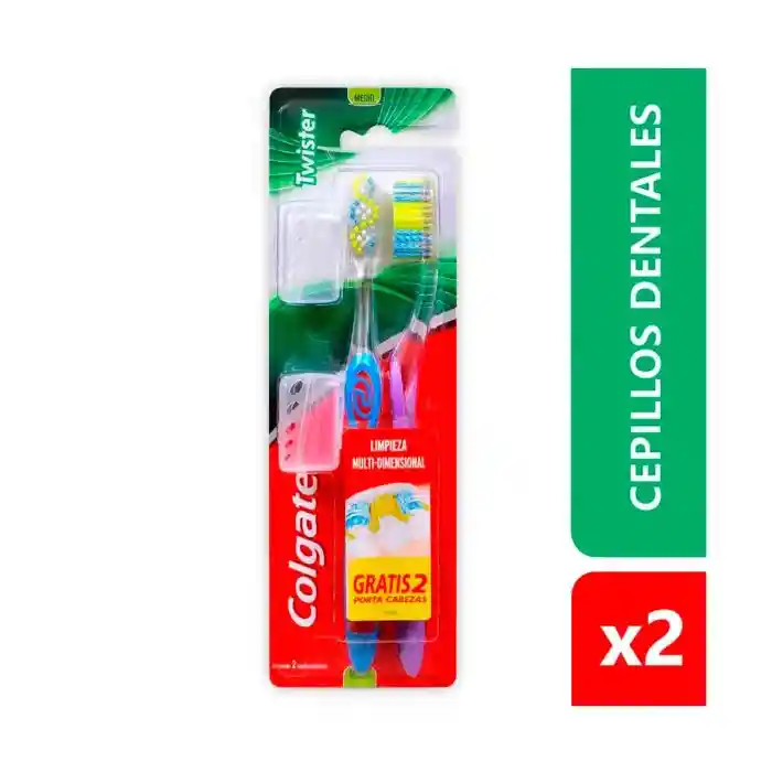 Colgate Cepillo Dental Twister Limpieza Multidimensional