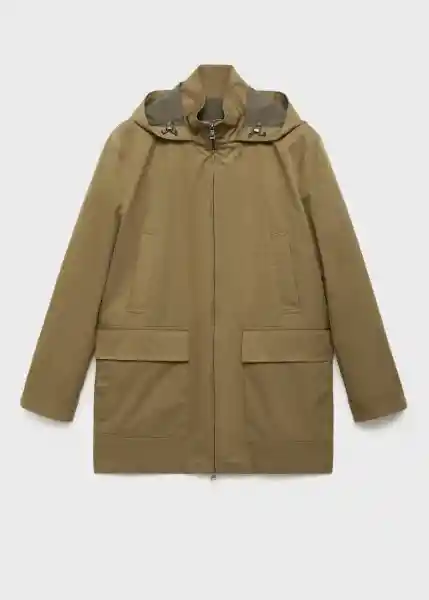 Abrigo Parka Parko Khaki Talla XXL Hombre Mango