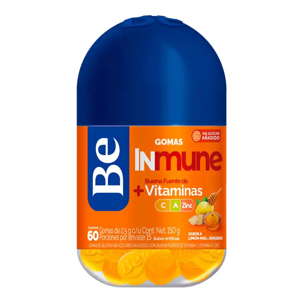 Gomas Be Inmune Vitamina C a y Zinc