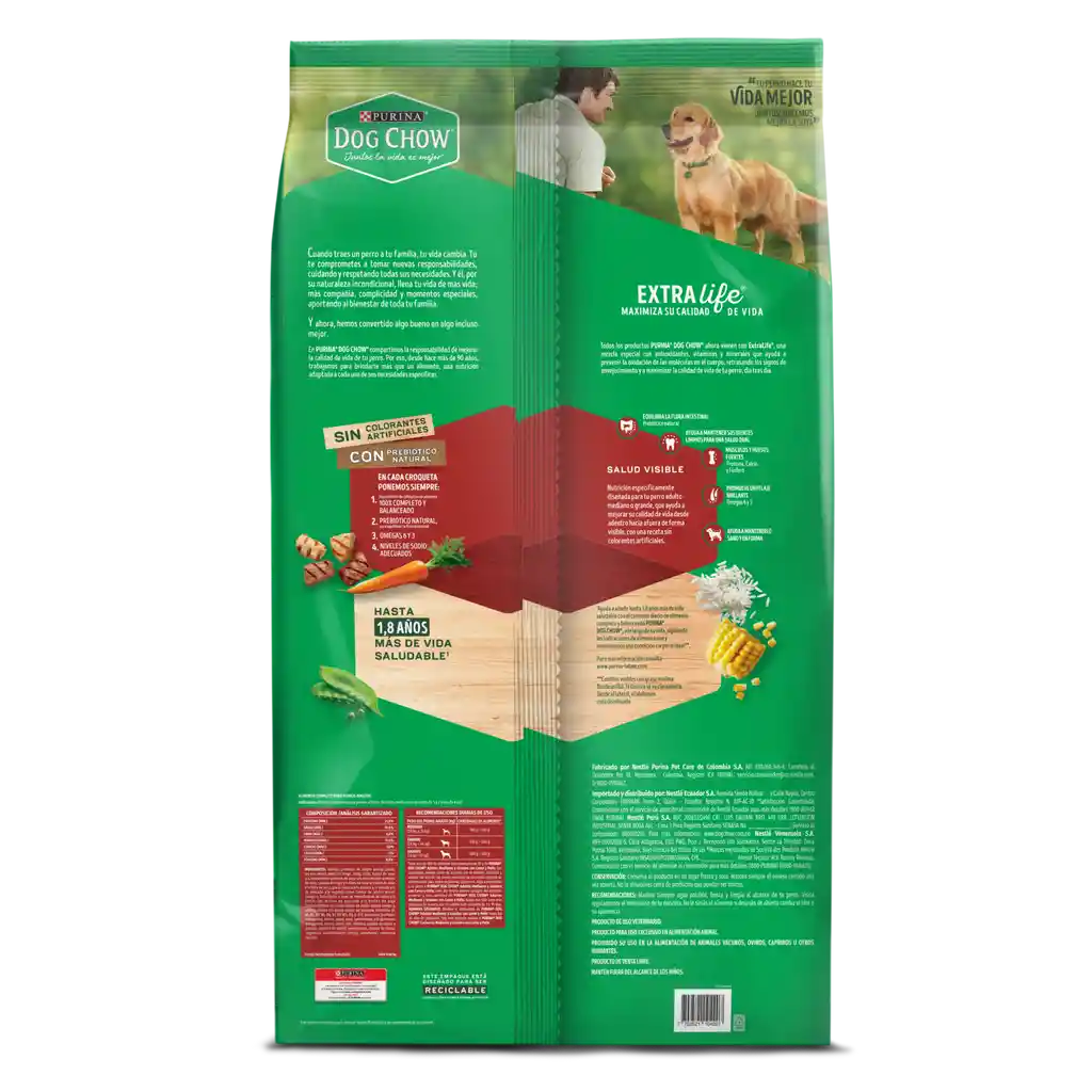 Comida para perro Dog Chow Adulto medianos y grandes x 17 kg