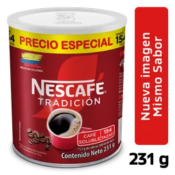 Café instantáneo NESCAFÉ Tradición x 231g