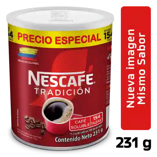 Café instantáneo NESCAFÉ Tradición x 231g