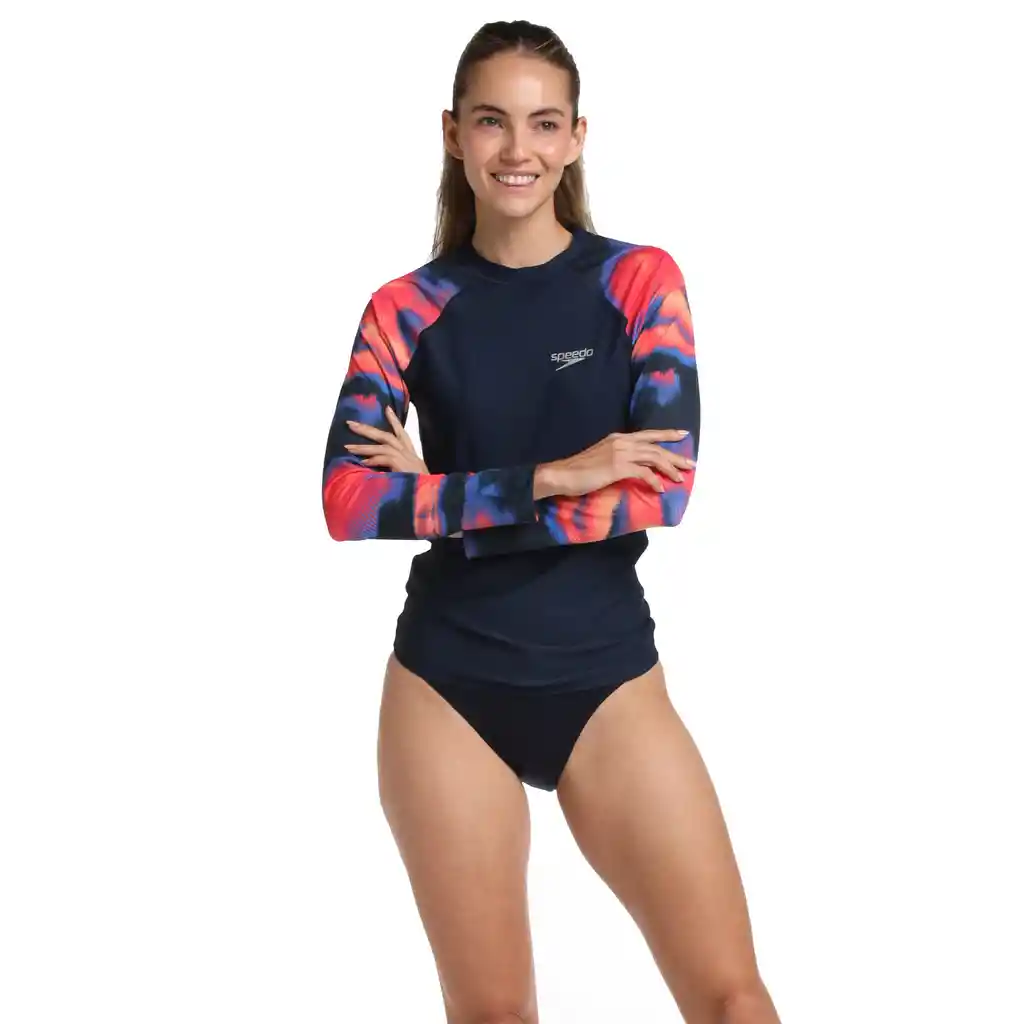 Camiseta Manga Larga Sunshine Camobright Mujer Azul-s