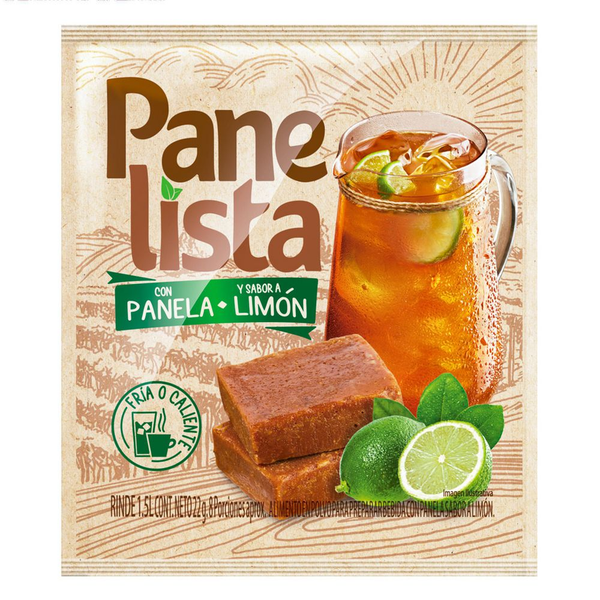 Panelista Bebida en Polvo Con Panela y Sabor Limón 22 g