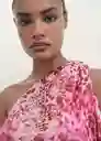 Vestido Corinne Fucsia Talla L Mujer Mango