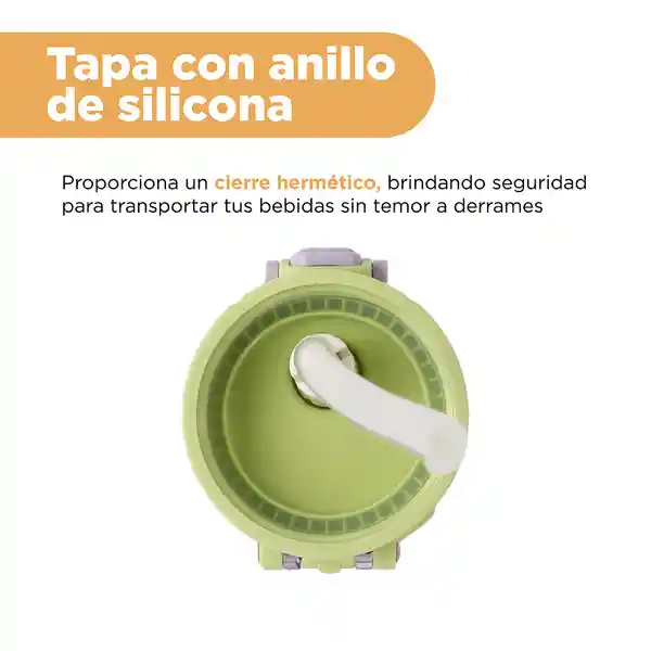 Vaso Plástico de Verde y Morado 780 mL Miniso