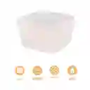 Contenedor Para Ensaladas Series Graceful Beige 1100 mL Miniso