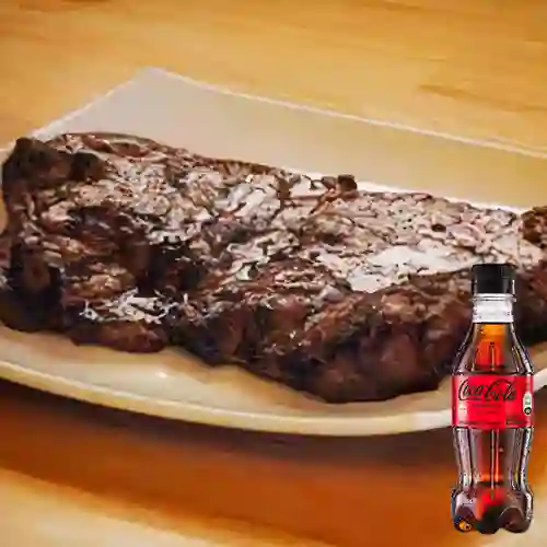 Combo Churrasco de 350 gr + Coca Cola Sin Azúcar 250ML