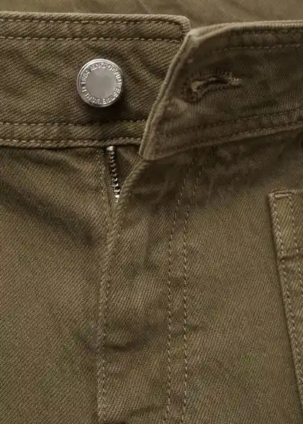 Jean Jessie Khaki Talla 32 Mujer Mango