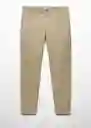 Pantalón Barna Khaki Talla 48 Hombre Mango