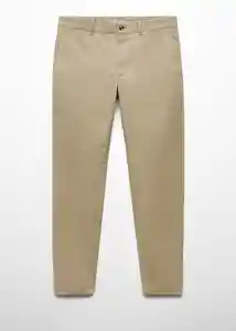 Pantalón Barna Khaki Talla 48 Hombre Mango