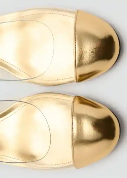 Zapatos Mere Oro Talla 38 Mujer Mango
