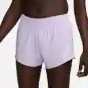 Nike Short Pantaloneta W One Swsh Hbr Df mr Br Mujer Morado T. L