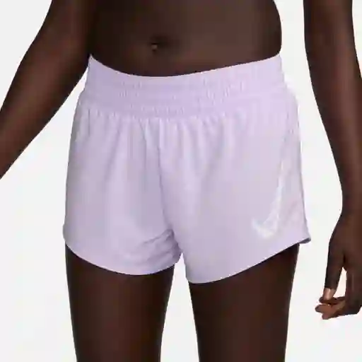 Nike Short Pantaloneta W One Swsh Hbr Df mr Br Mujer Morado T. L
