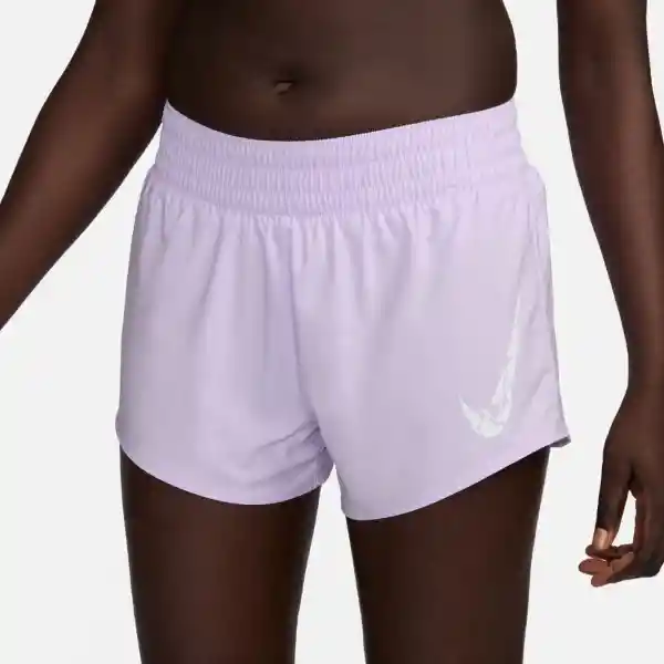Nike Short Pantaloneta W One Swsh Hbr Df mr Br Mujer Morado T. L