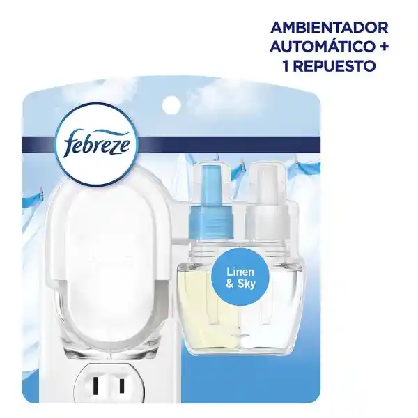 Febreze Ambientador Lino y Cielo + Aparato