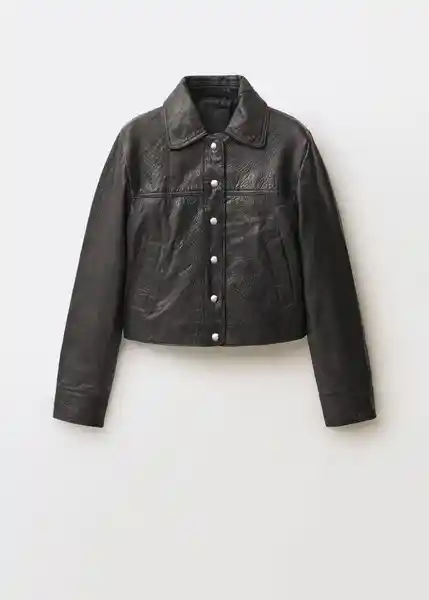 Chaqueta Sandy Negro Talla S Mujer Mango