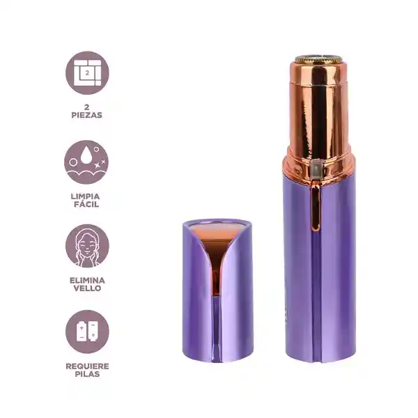 Depiladora Facial Portátil Modelo Bbkh03 Morado Miniso