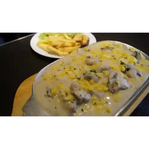 Pechuga en Champiñones