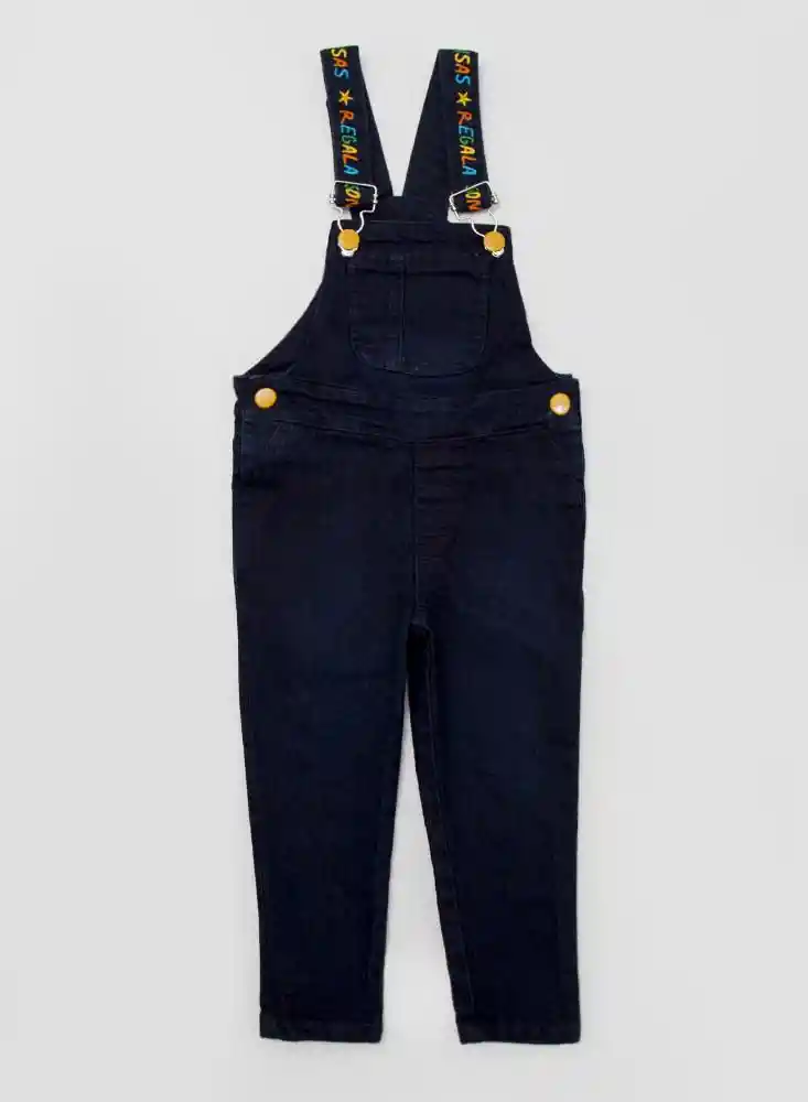 Overol Telas Varias 2t - Azul