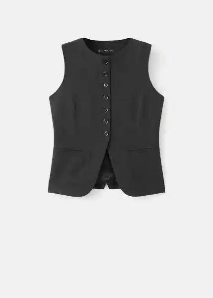 Chaleco Daisy Gris Talla M Mujer Mango