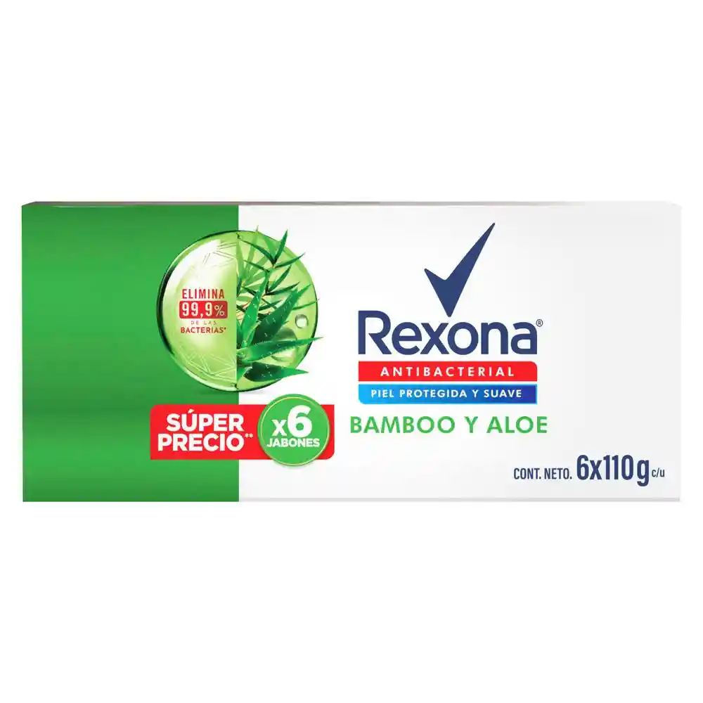 Rexona Jabón Antib Bamboo