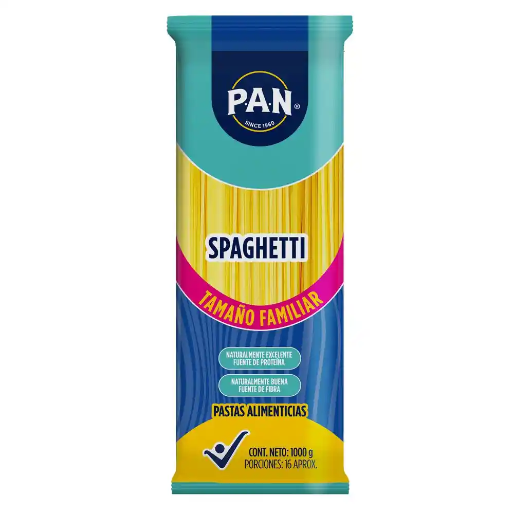 Pastas Pan Spaghetti Tamaño Familiar (1000 Gr)