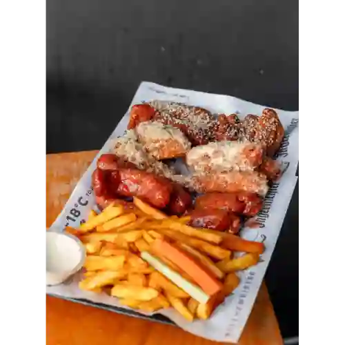 Combo Alas X 16+chicken Pops+ensalada