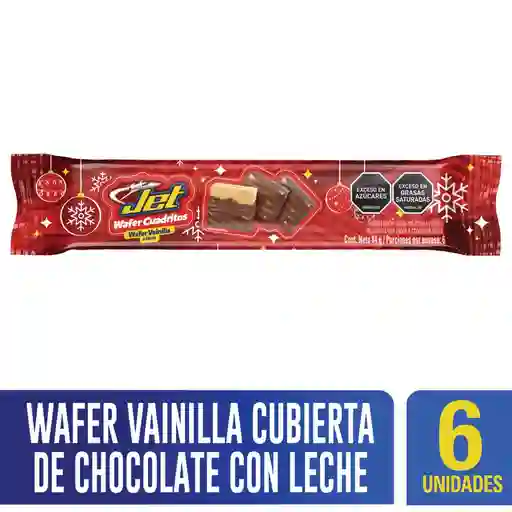 Wafer Golosina Jet Cuadritos Vainilla