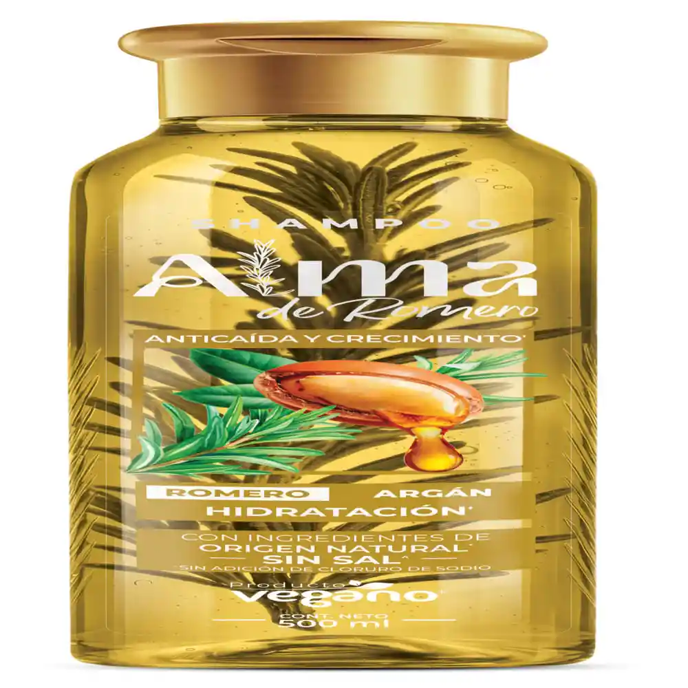 Shampoo Alma de Romero Argan Frasco