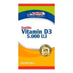 Vitamina D3 Healty Cápsulas U.i 5000 X 100