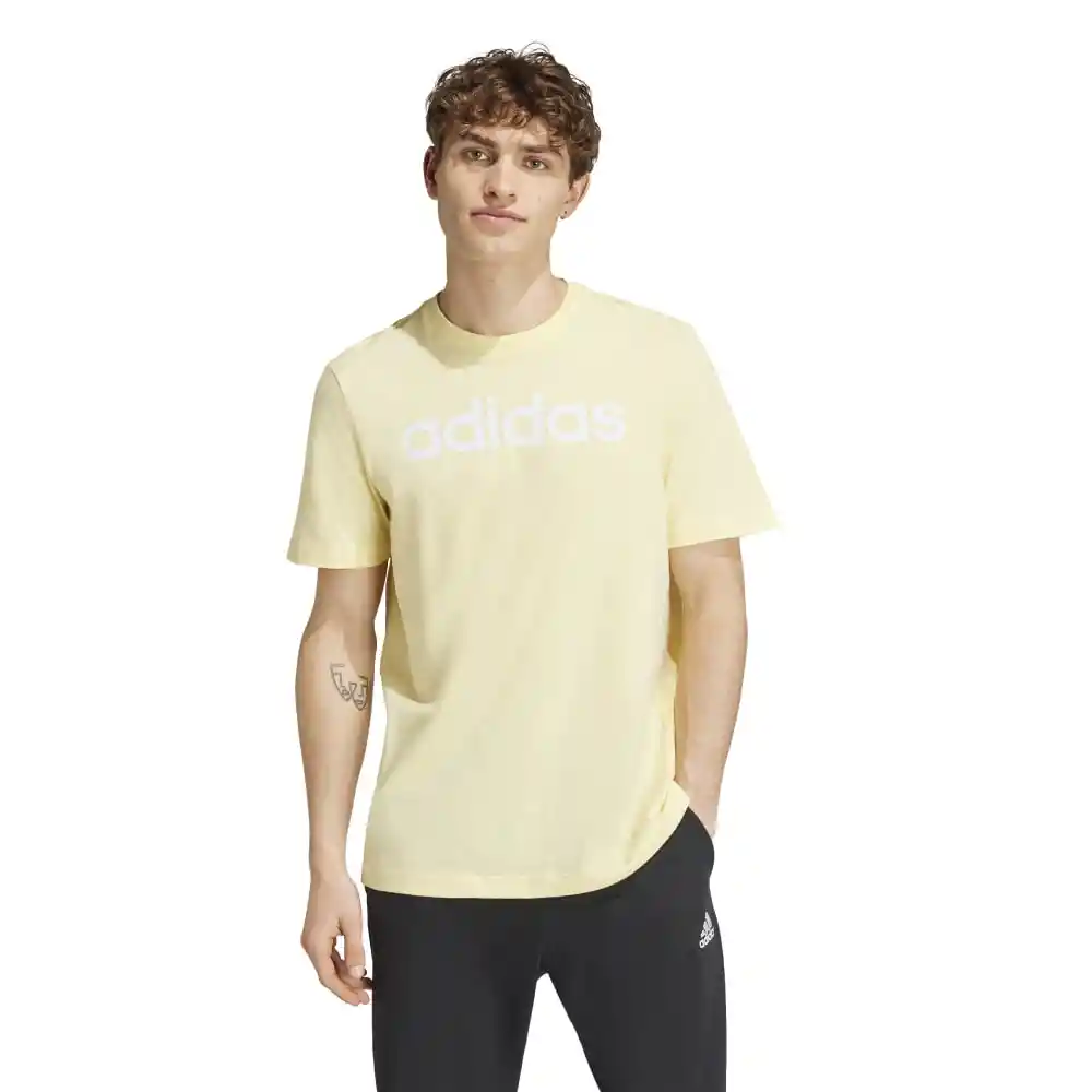 Adidas Camiseta Lin Sj T Hombre Amarillo S